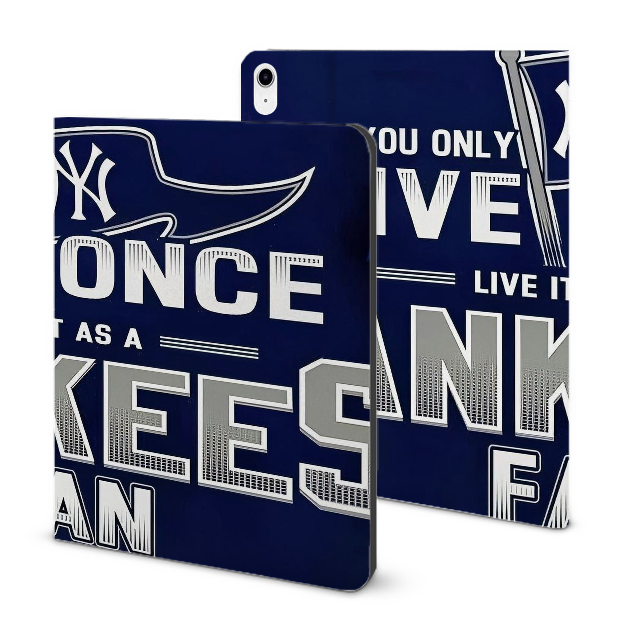 New York Yankees 362 IPad Case Without Pencil Slot – Book-Style Cover With PU Leather & TPU – Slim, Durable, Scratch-Resistant, Full Protection & Easy Access